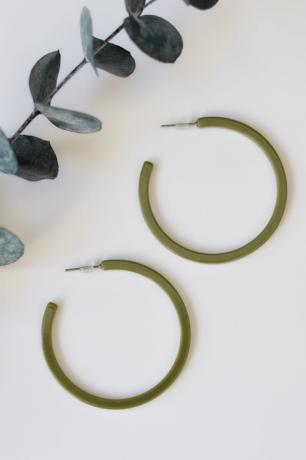 Olive Hoops - Resonate Jewelry