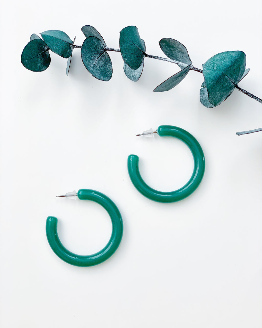 Mini Jade Hoops - Resonate Jewelry