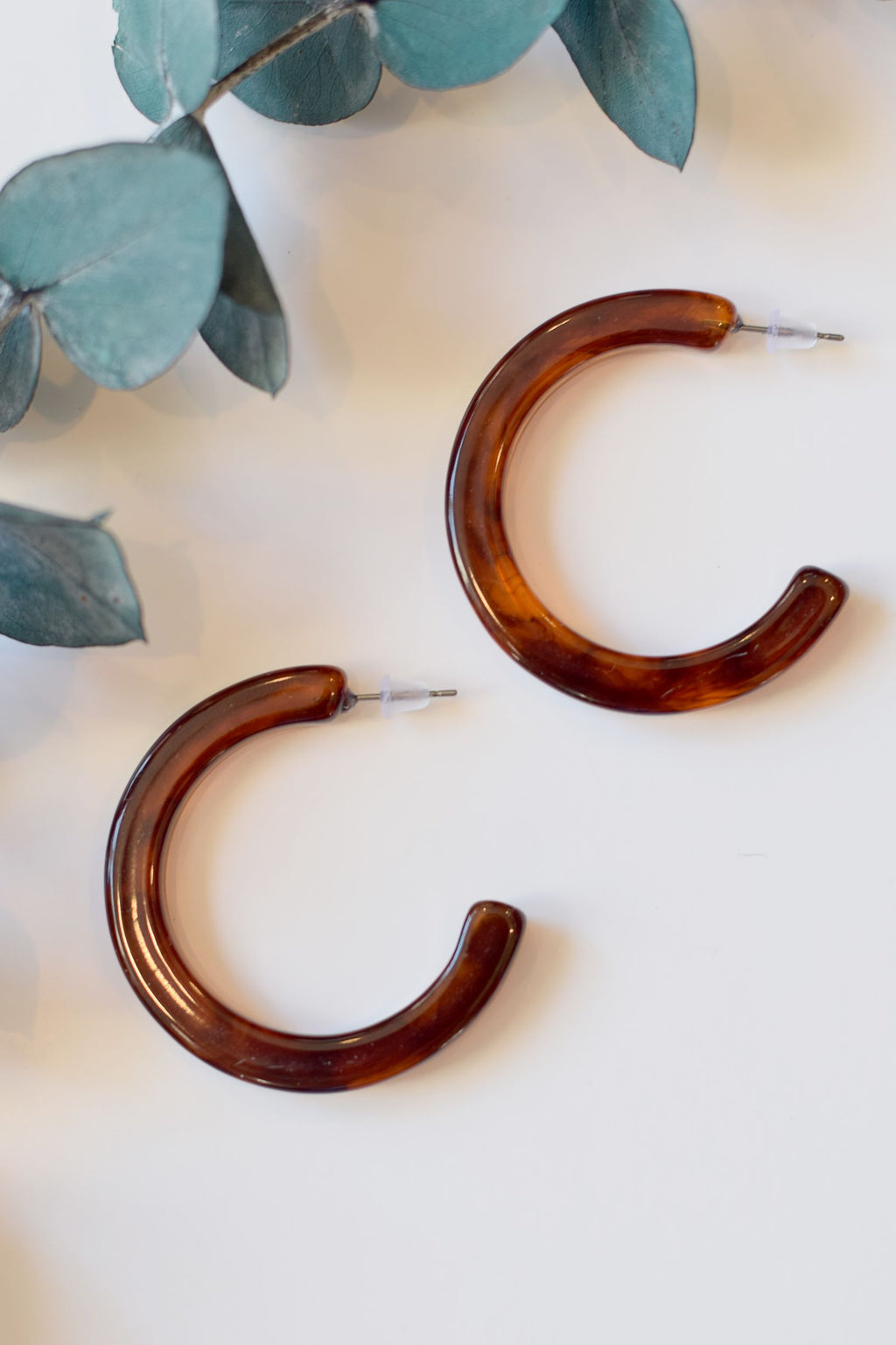 Leopard Tortoise Chunky Hoops - Resonate Jewelry