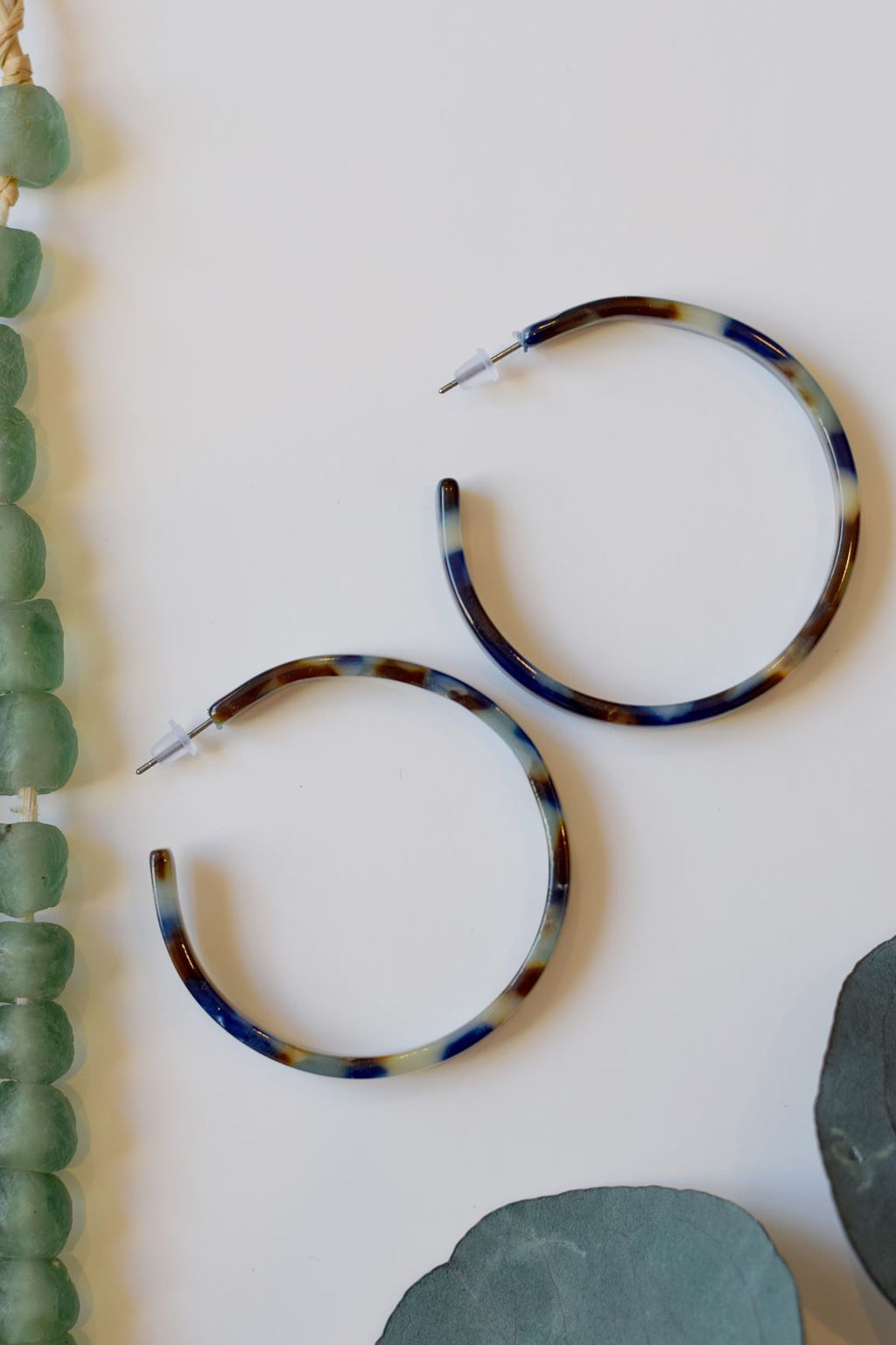 Peacock Tortoise Hoops - Resonate Jewelry